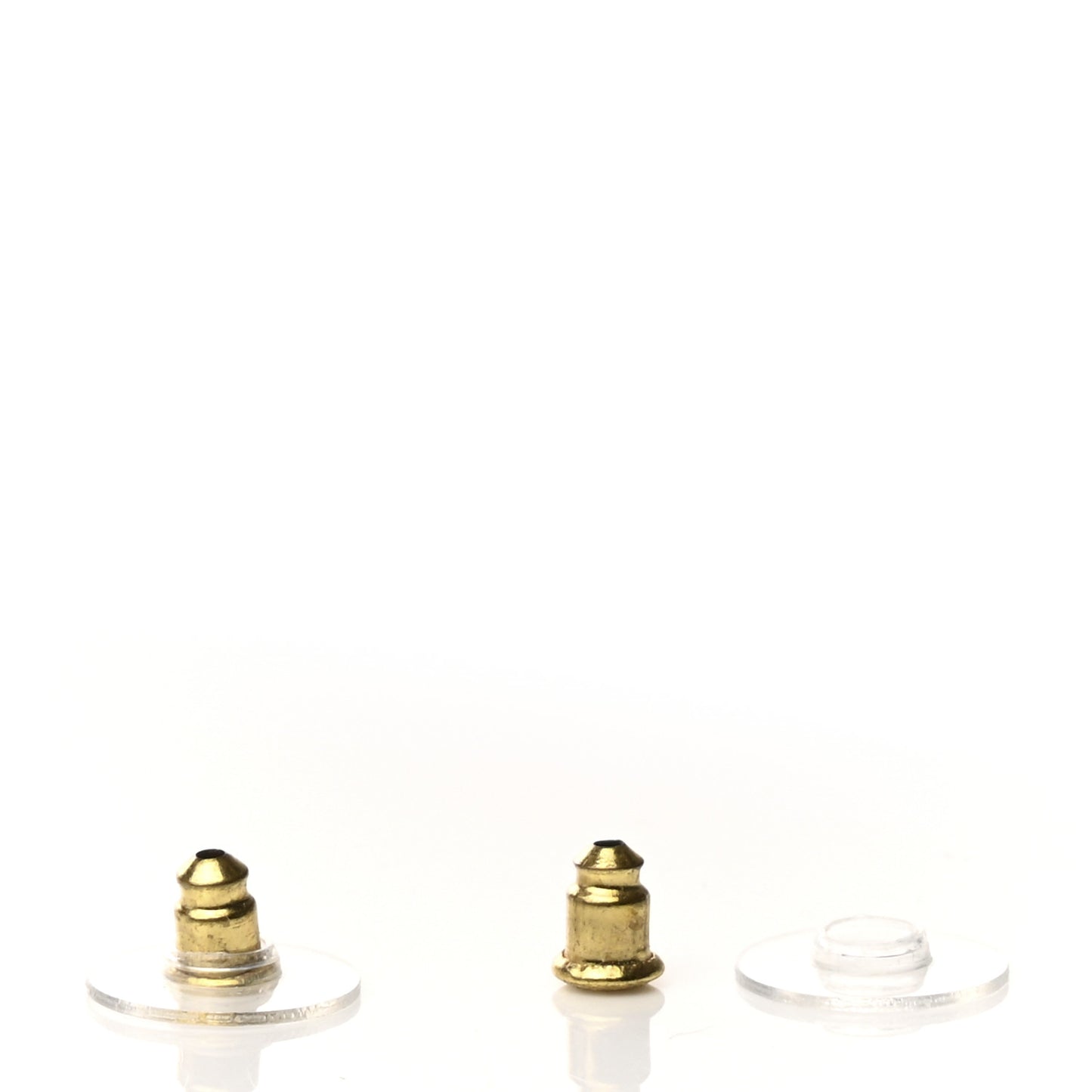 Chain CC Dangle Earrings Gold