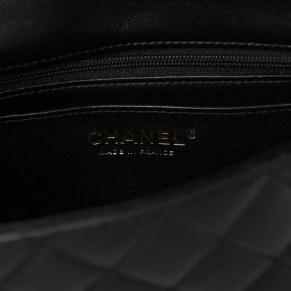 Chanel Lambskin Quilted Mini River of Pearls Flap Bag Black 8 of 10
