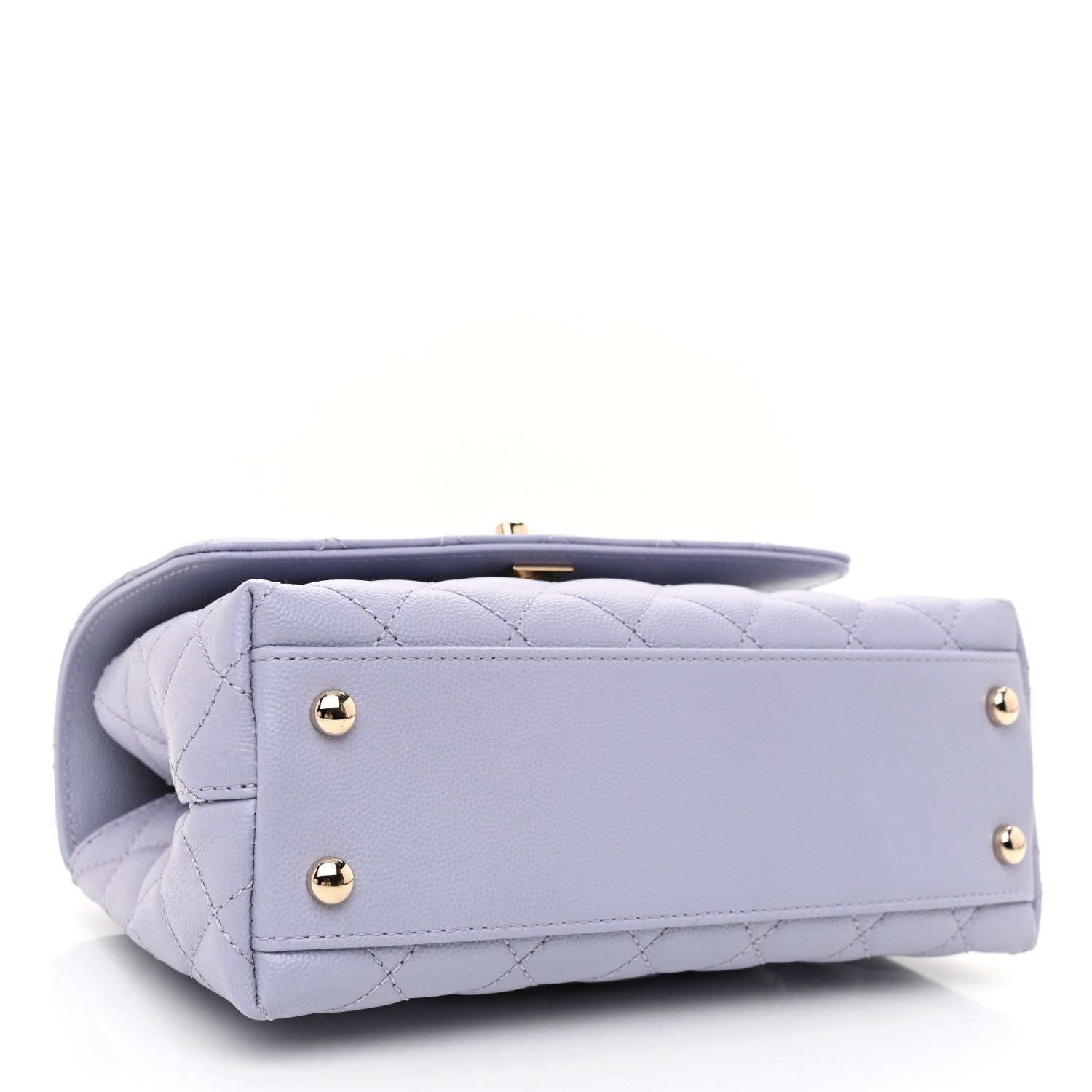 Chanel Caviar Quilted Mini Coco Handle Flap Light Purple 4 of 10