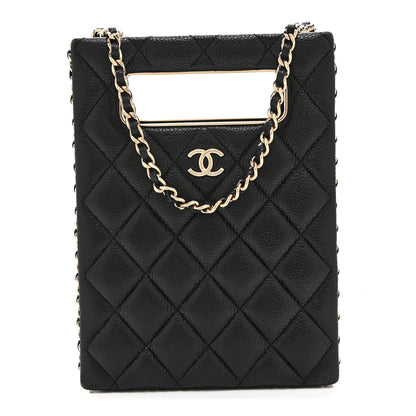 Chanel Caviar Quilted Evening Box Bag Black 1 of 10