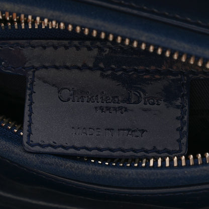 Christian Dior Patent Cannage Medium Lady Dior Blue 5 of 11