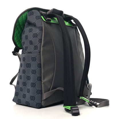 Gucci Jersey GG Monogram All Over Pan Sport Double Buckle Backpack Grey Green Multicolor 3 of 10