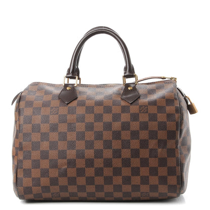 Louis Vuitton Damier Ebene Speedy 30 1 of 12