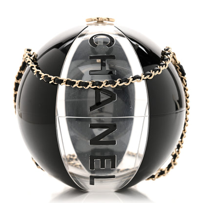 Chanel Plexiglass Coco Beach Ball Minaudiere Clutch  Black 1 of 11