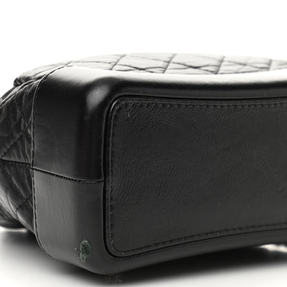 Chanel Aged Calfskin Quilted Gabrielle Backpack Black 9 of 15