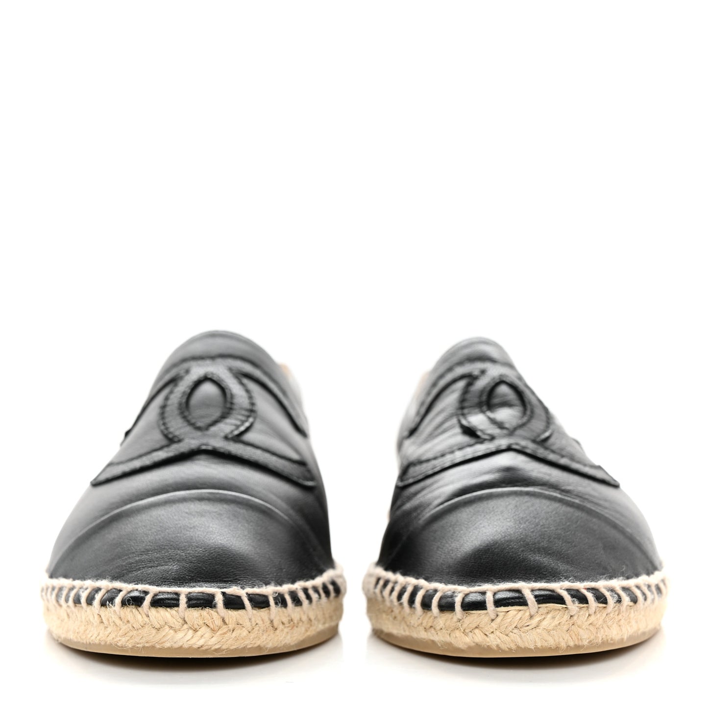 Lambskin CC Espadrilles 40 Black