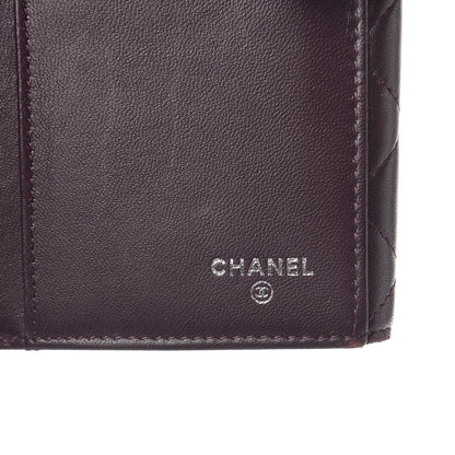 Chanel Lambskin Quilted Long Flap Wallet Prune 6 of 14