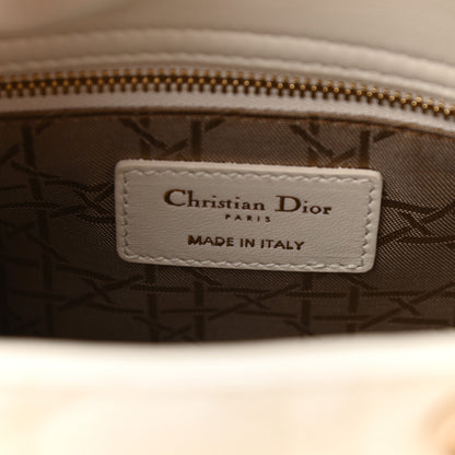 Christian Dior Lambskin Cannage Small Lady Dior White 6 of 8