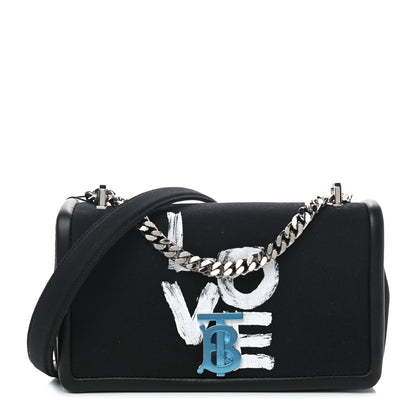 Burberry Canvas Printed Small Love Lola Bag Black 1 of 9
