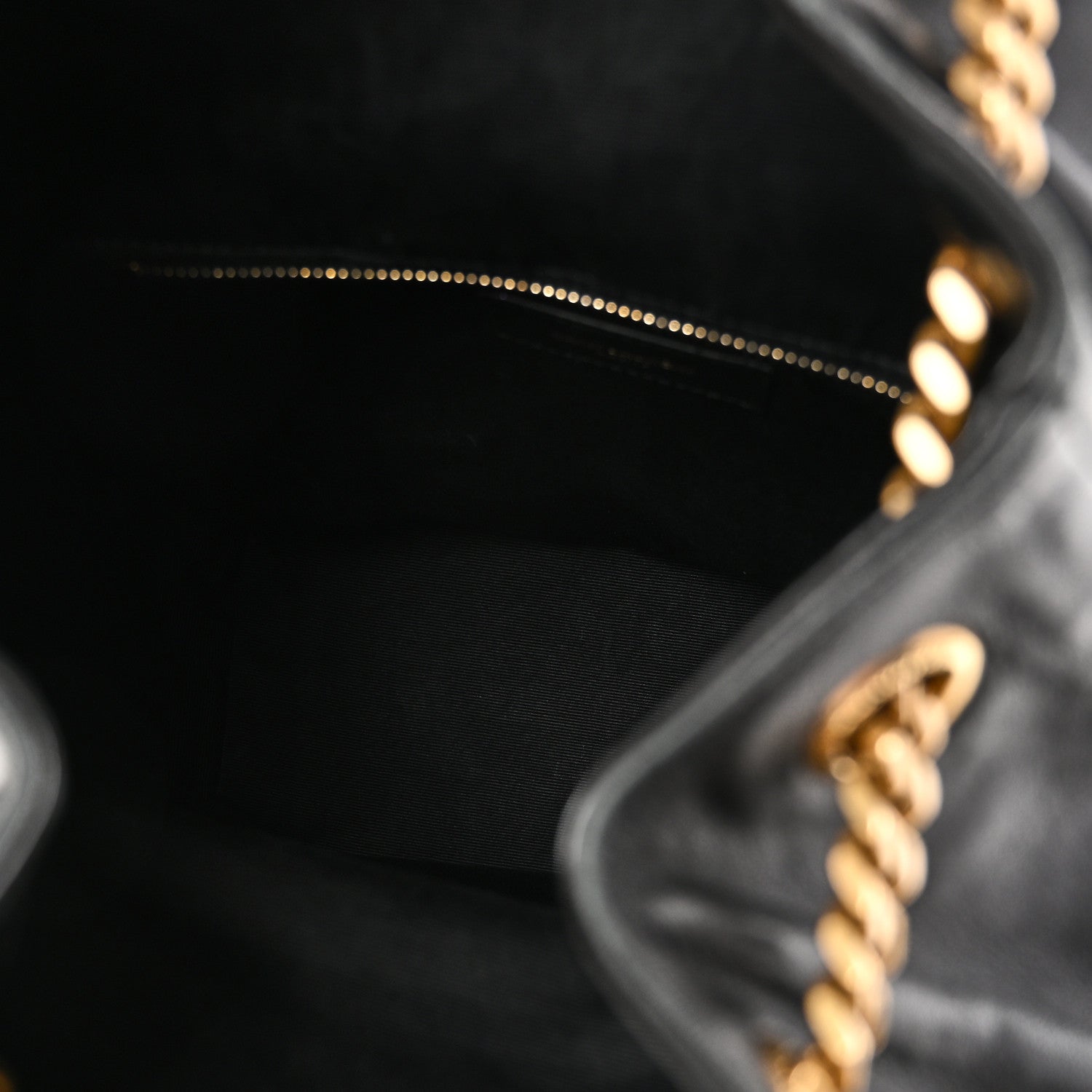 Saint Laurent Lambskin Matelasse Monogram Joe Backpack Black
