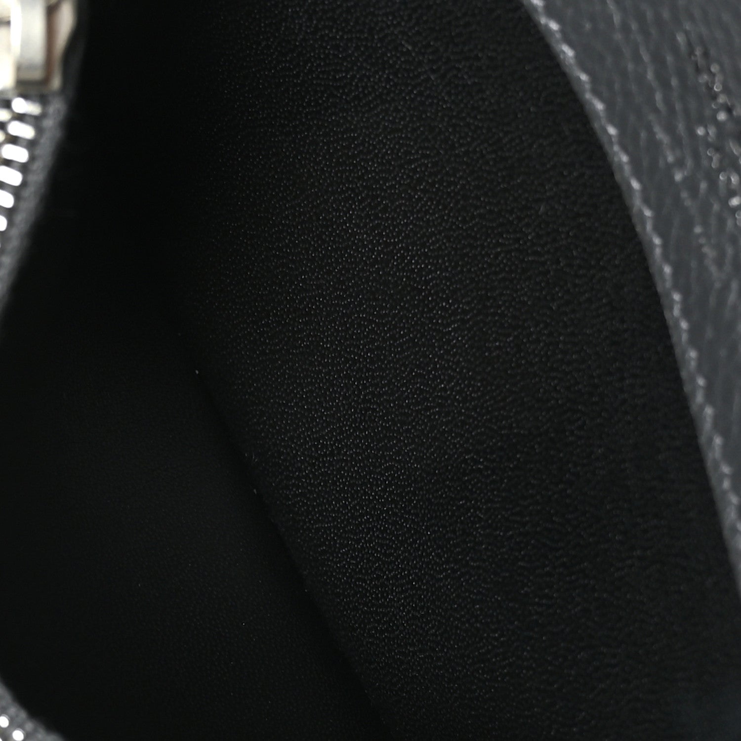 Saint Laurent Grained Calfskin Sac De Jour Compact Wallet Fog 6 of 8
