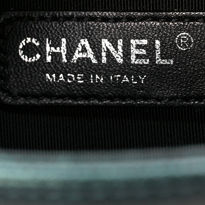 Chanel Iridescent Goatskin Quilted Small Boy Flap Green 6 of 10