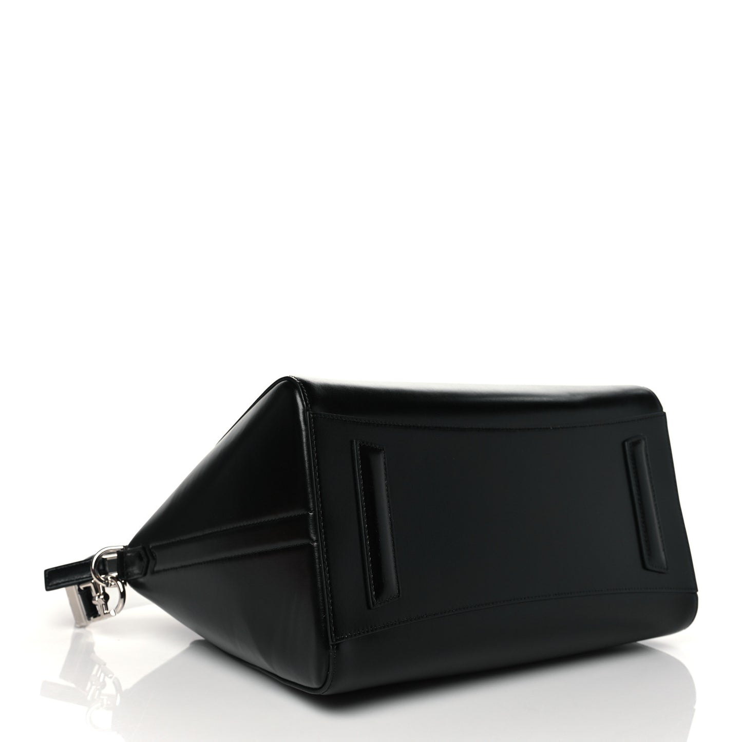 Shiny Lord Calfskin Medium Antigona Black