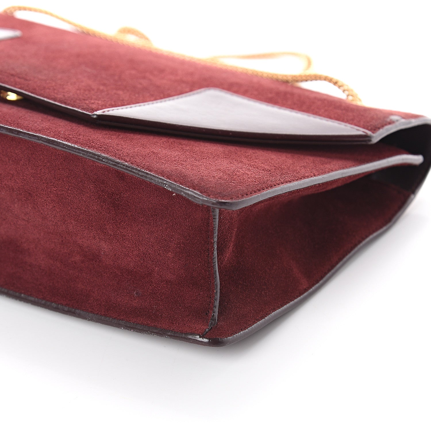 Saint Laurent Suede Medium Betty Burgundy 7 of 7