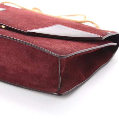 Saint Laurent Suede Medium Betty Burgundy 7 of 7