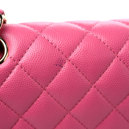 Chanel Caviar Quilted Small Double Flap Pink 11 of 12