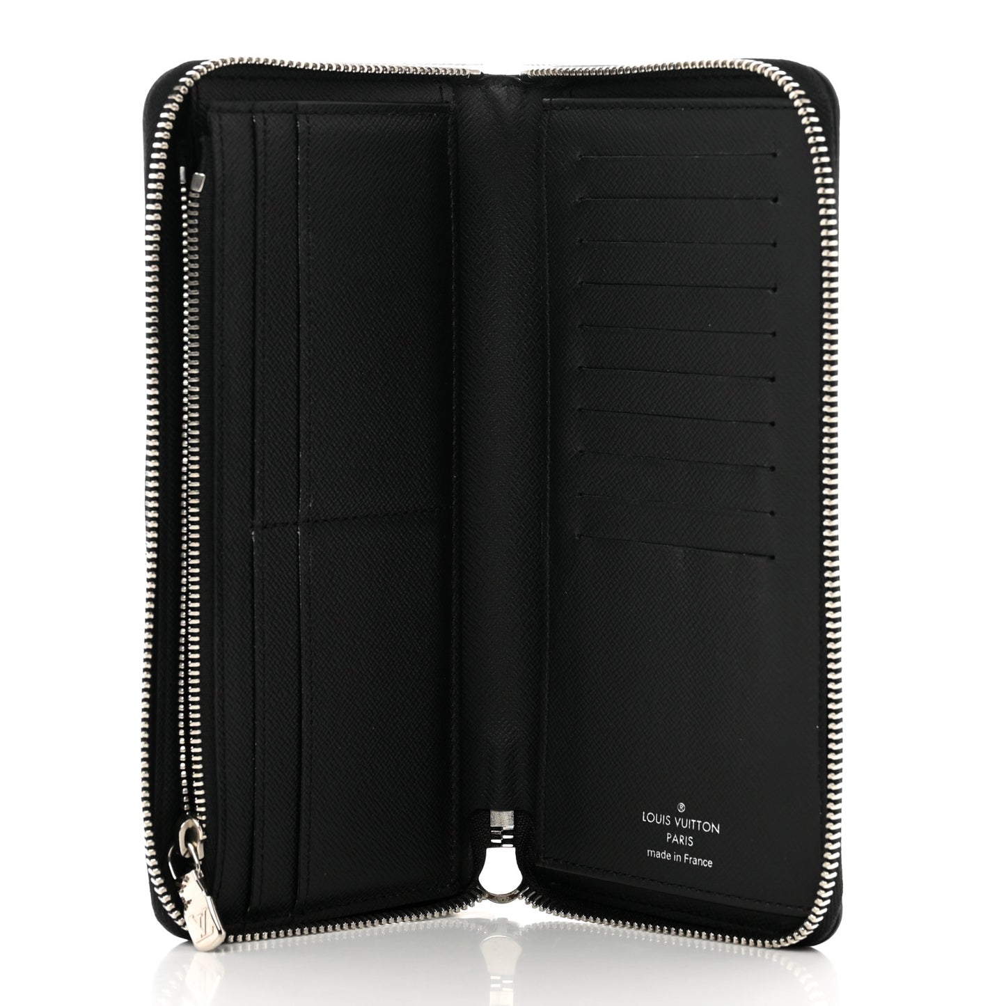 Epi Zippy Vertical Wallet Black