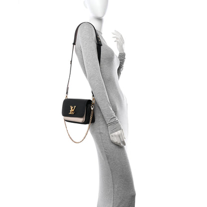 Louis Vuitton Grained Calfskin Lockme Tender Black 2 of 10