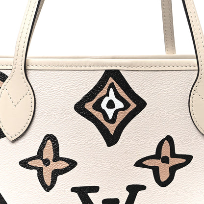 Louis Vuitton Monogram Giant Wild at Heart Neverfull MM Creme 8 of 12