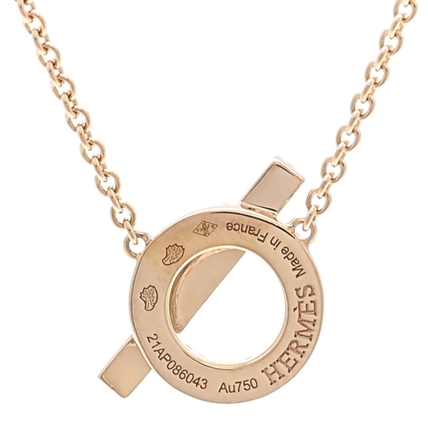 18K Rose Gold Diamond Finesse Pendant Necklace