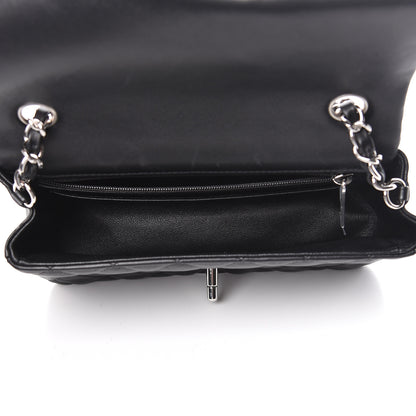 Chanel Lambskin Quilted Mini Rectangular Flap Black 5 of 13