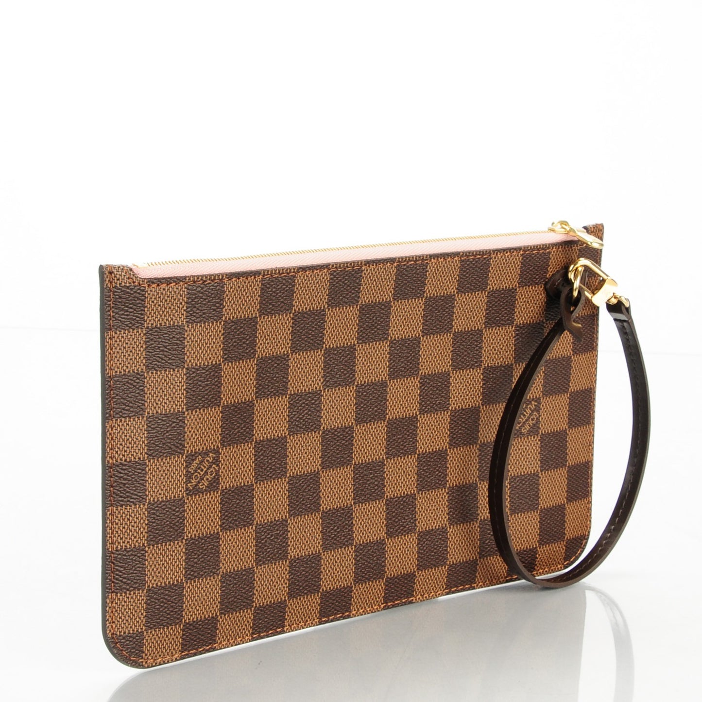 Damier Ebene Neverfull MM GM Pochette Rose Ballerine