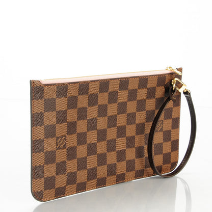 Louis Vuitton Damier Ebene Neverfull MM GM Pochette Rose Ballerine 3 of 8
