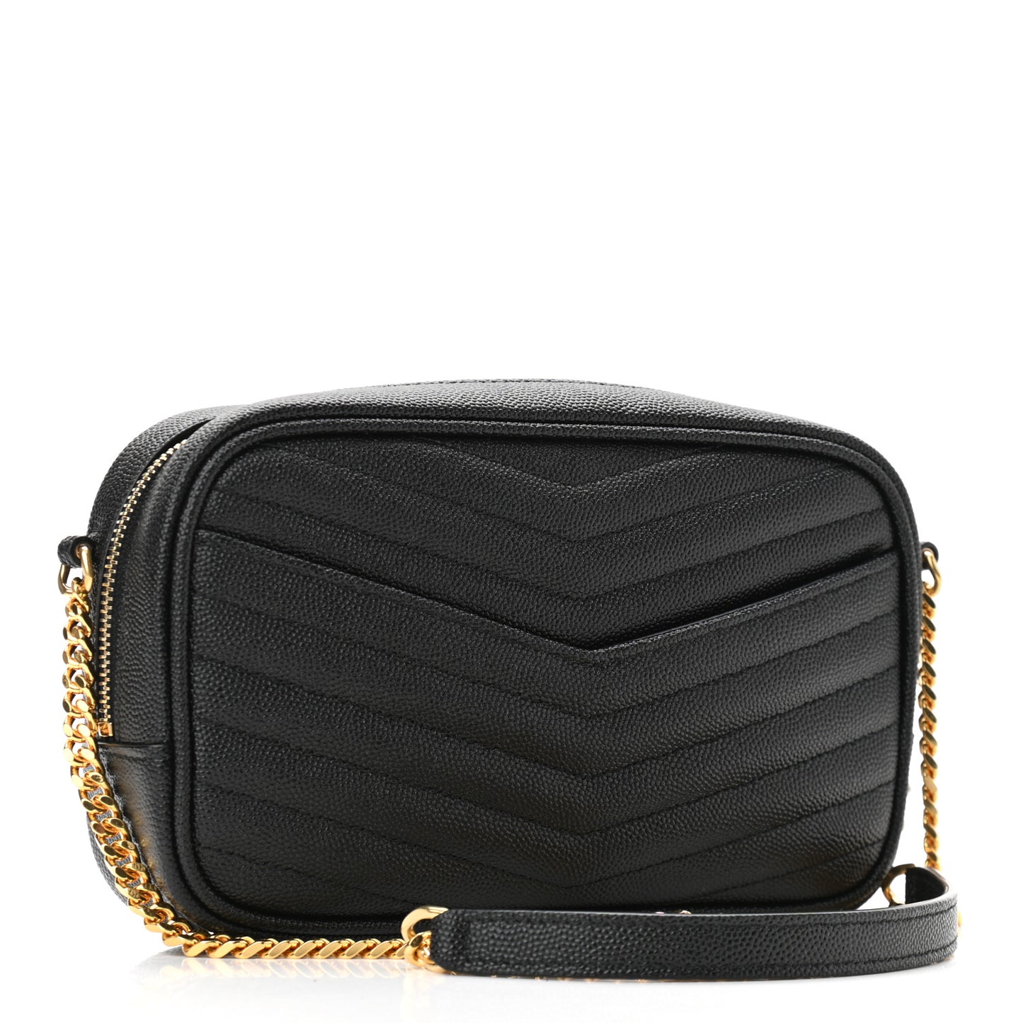 Grain De Poudre Matelasse Monogram Mini Lou Camera Bag Black