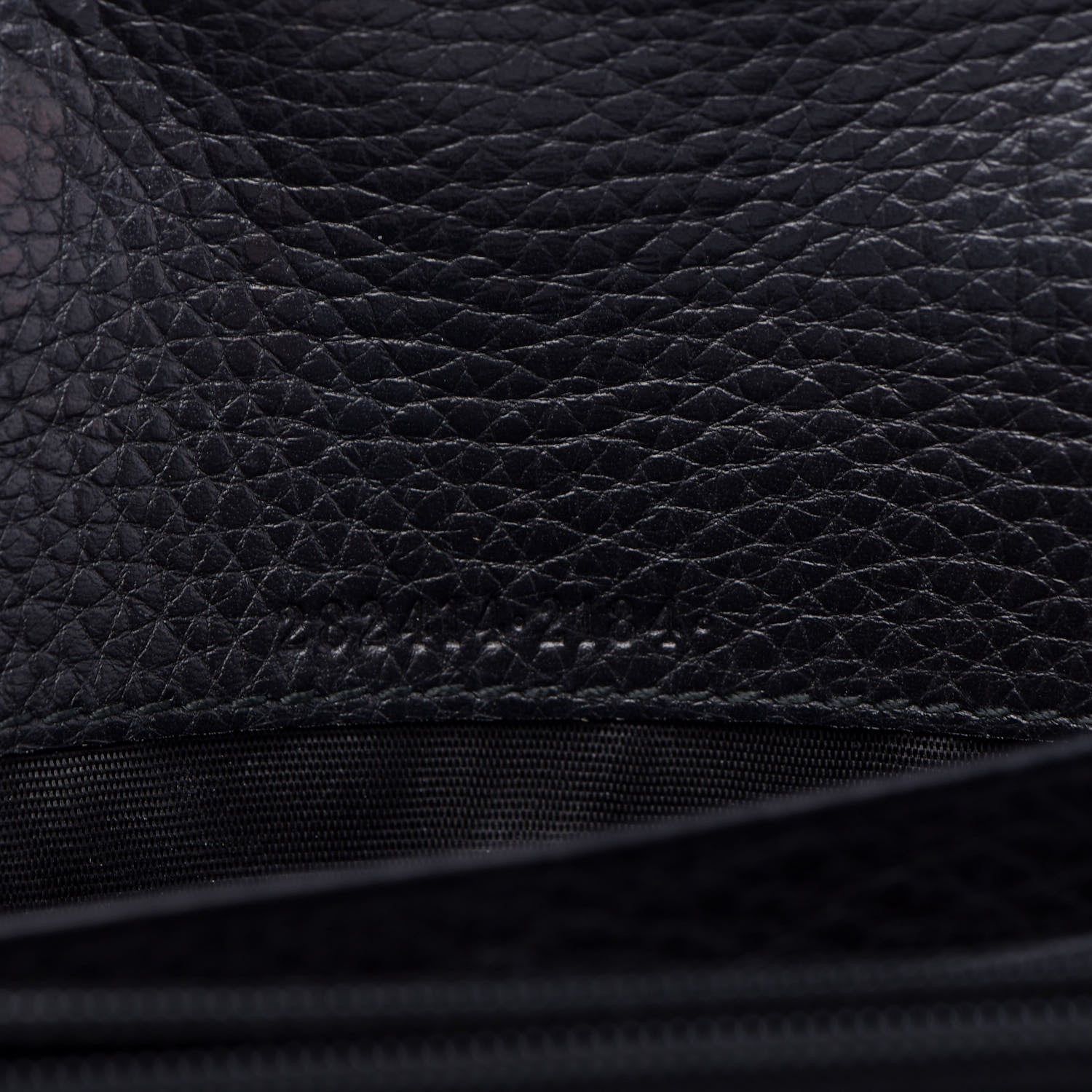 Gucci Pebbled Calfskin Large Soho Continental Wallet Black 9 of 10