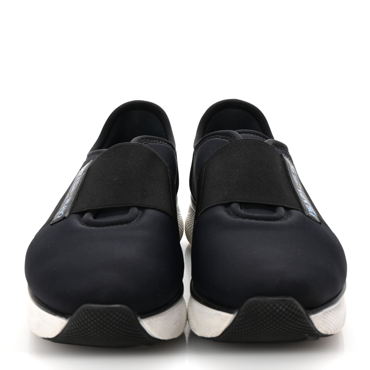 Prada Neoprene Slip On Sneakers 39 Black 3 of 9