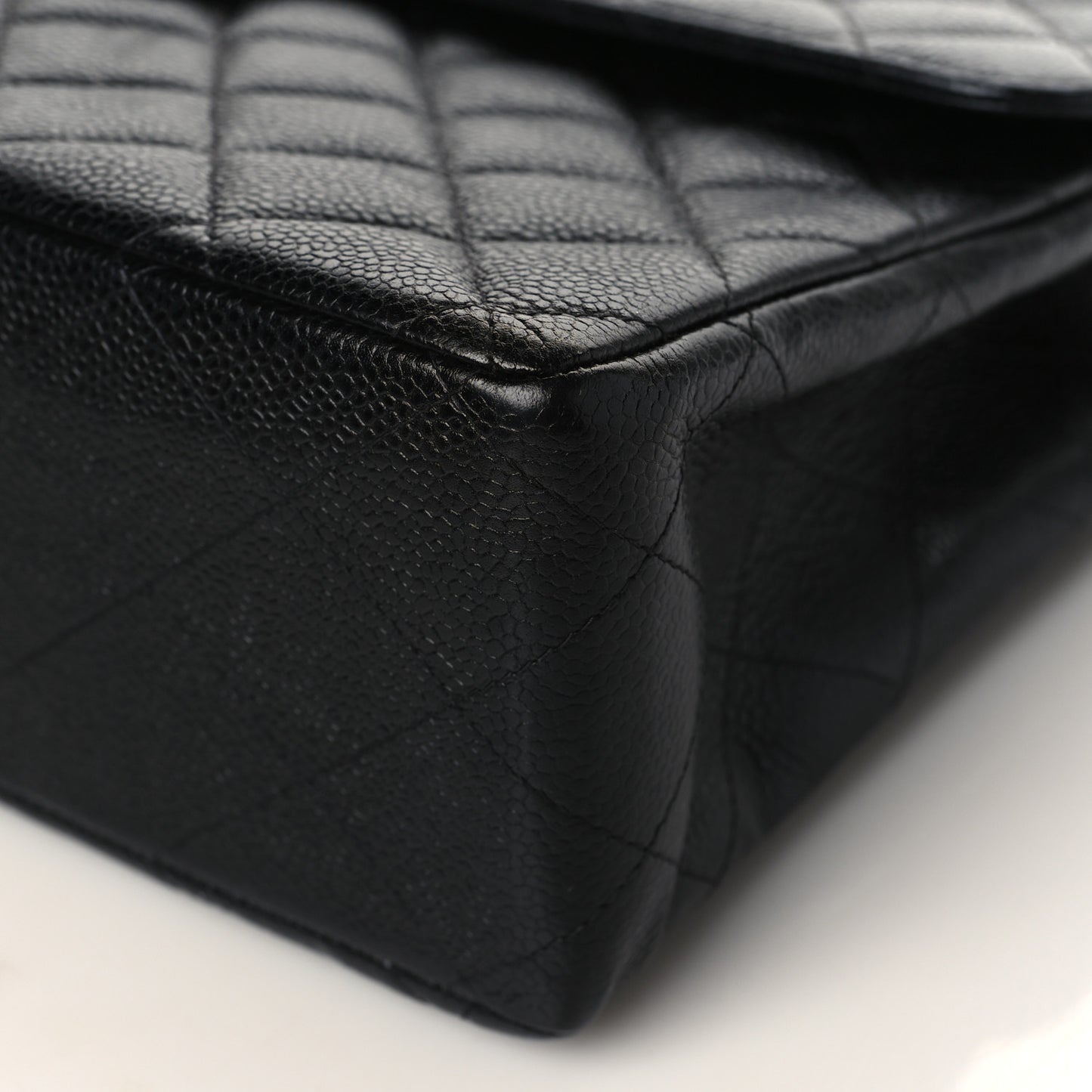 Caviar Quilted Jumbo Single Flap Black
