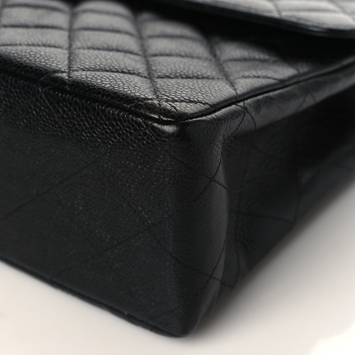 Chanel Caviar Quilted Jumbo Single Flap Black 9 of 10