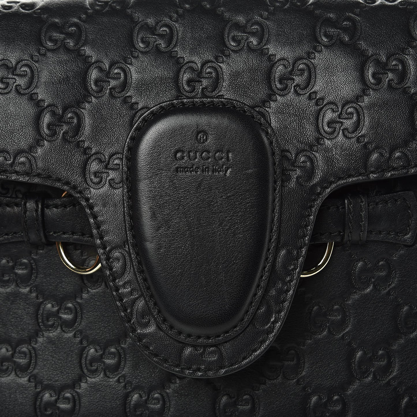 Guccissima Medium Emily Chain Shoulder Bag Black