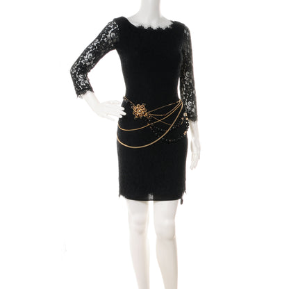 Chanel Beaded Resin Gripoix Chain Belt Black 2 of 7