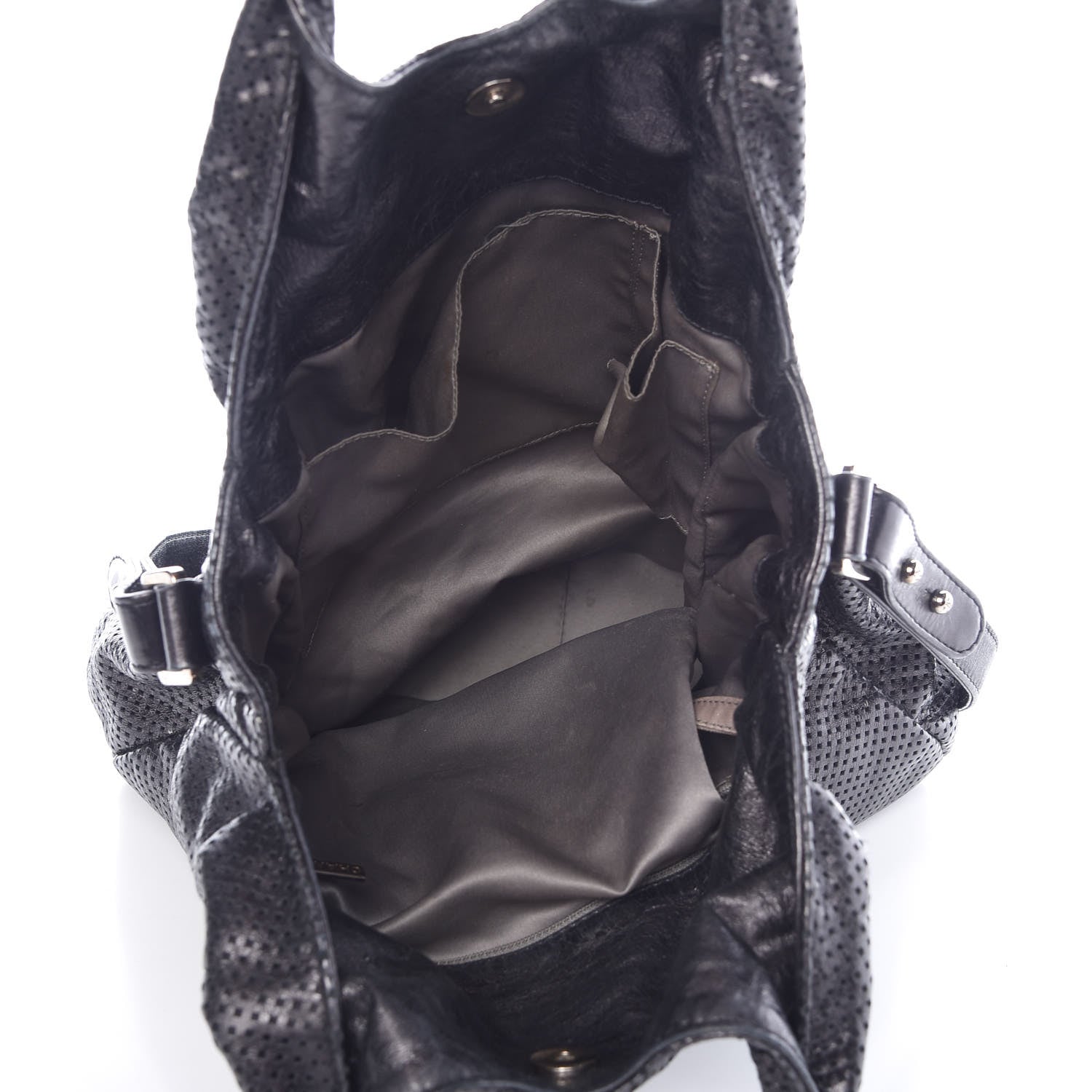 Chanel Glazed Calfskin Perforated Medium Rodeo Drive Tote Black 5 of 9