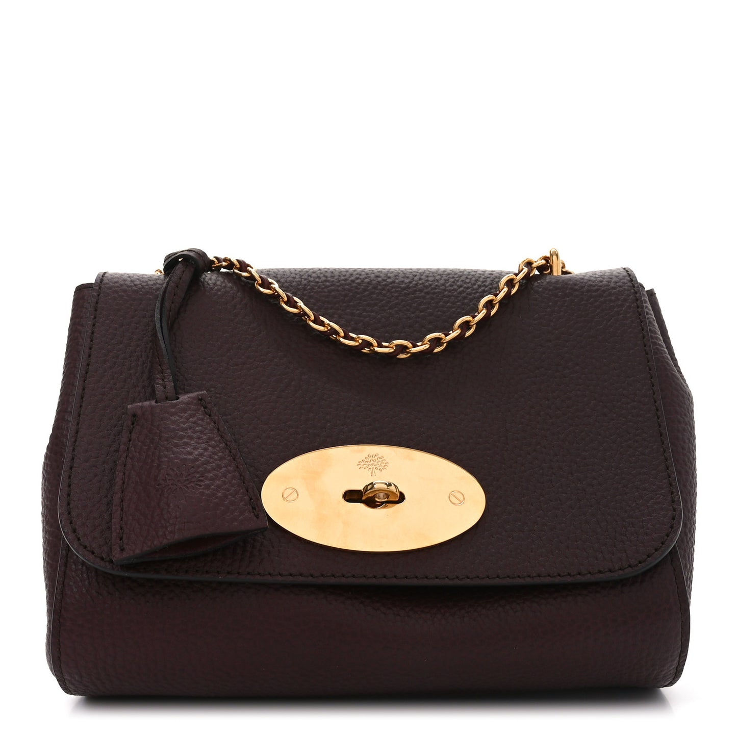 Small Classic Grain Calfskin Small Lily Flap Oxblood