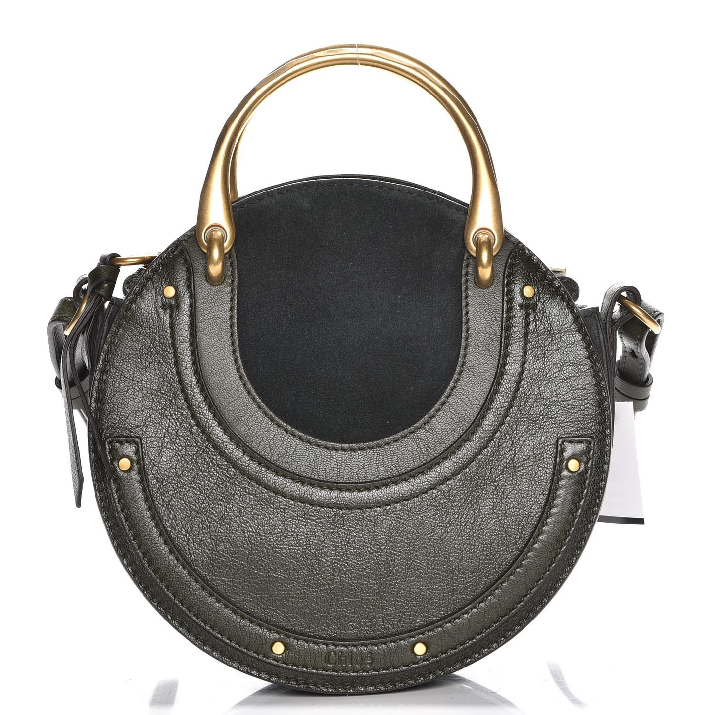 Calfskin Suede Small Pixie Bag Intense Green