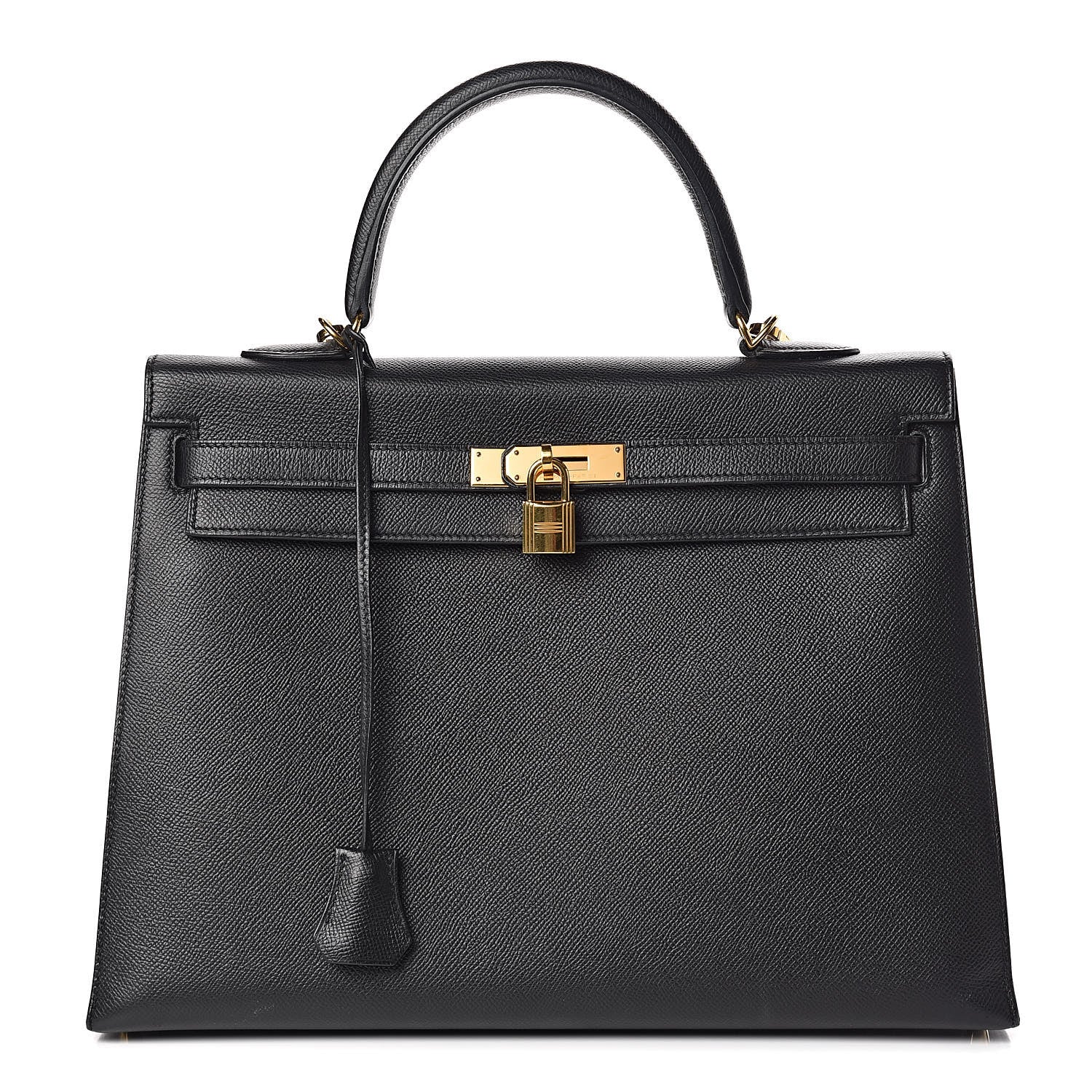 Hermes Epsom Kelly Sellier 35 Black 1 of 35