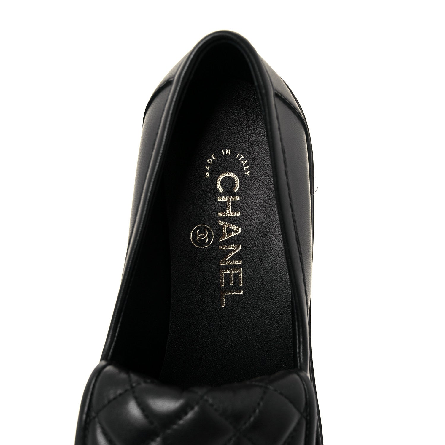 Chanel Lambskin Quilted CC Turnlock Loafers 39 Black 8 of 13