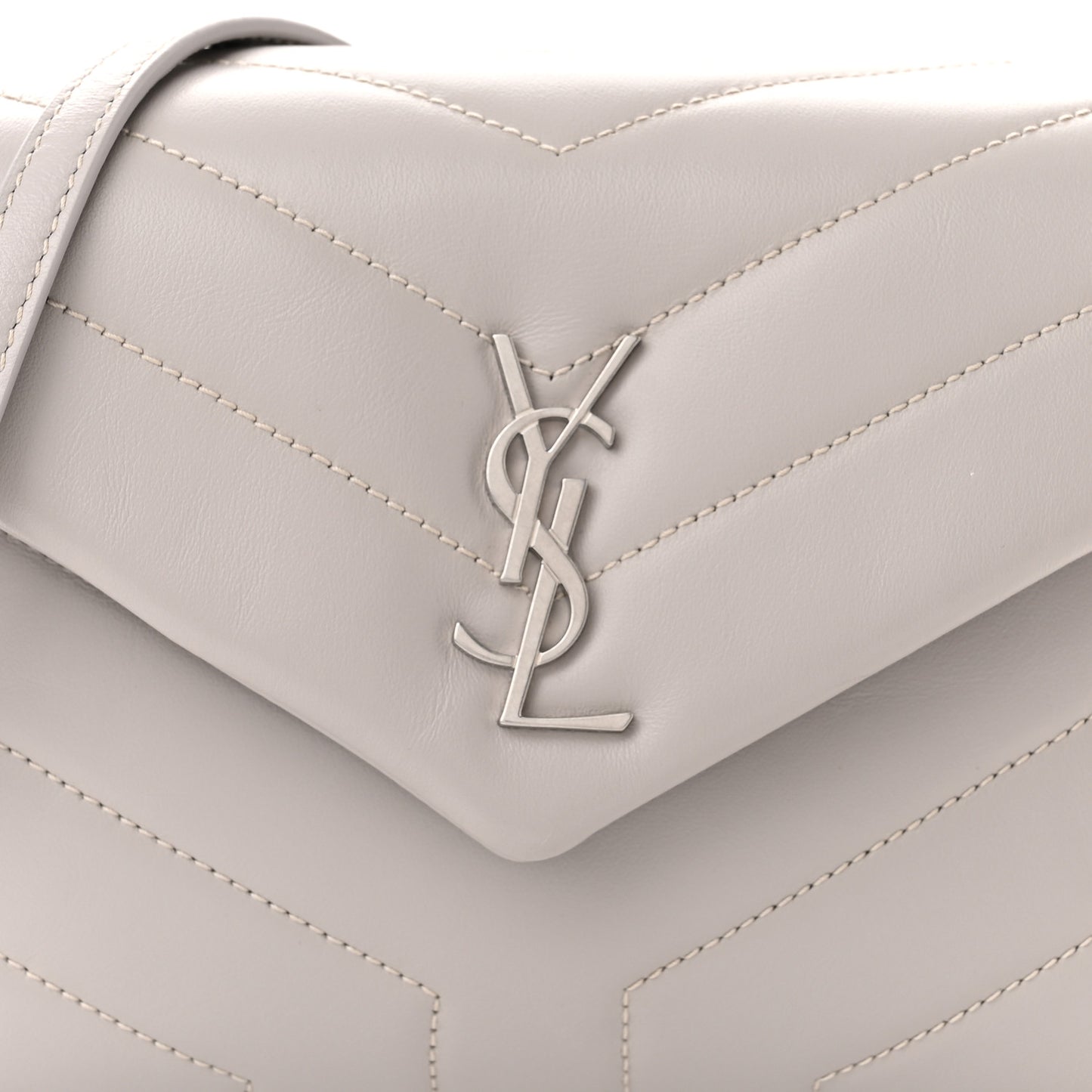 Calfskin Y Quilted Monogram Toy Loulou Satchel Granite
