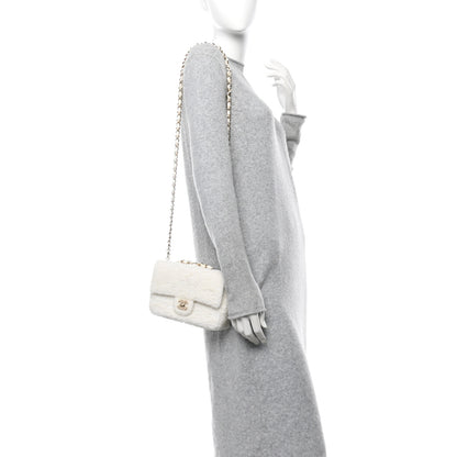 Chanel Sequin Mini Rectangular Flap White 2 of 12