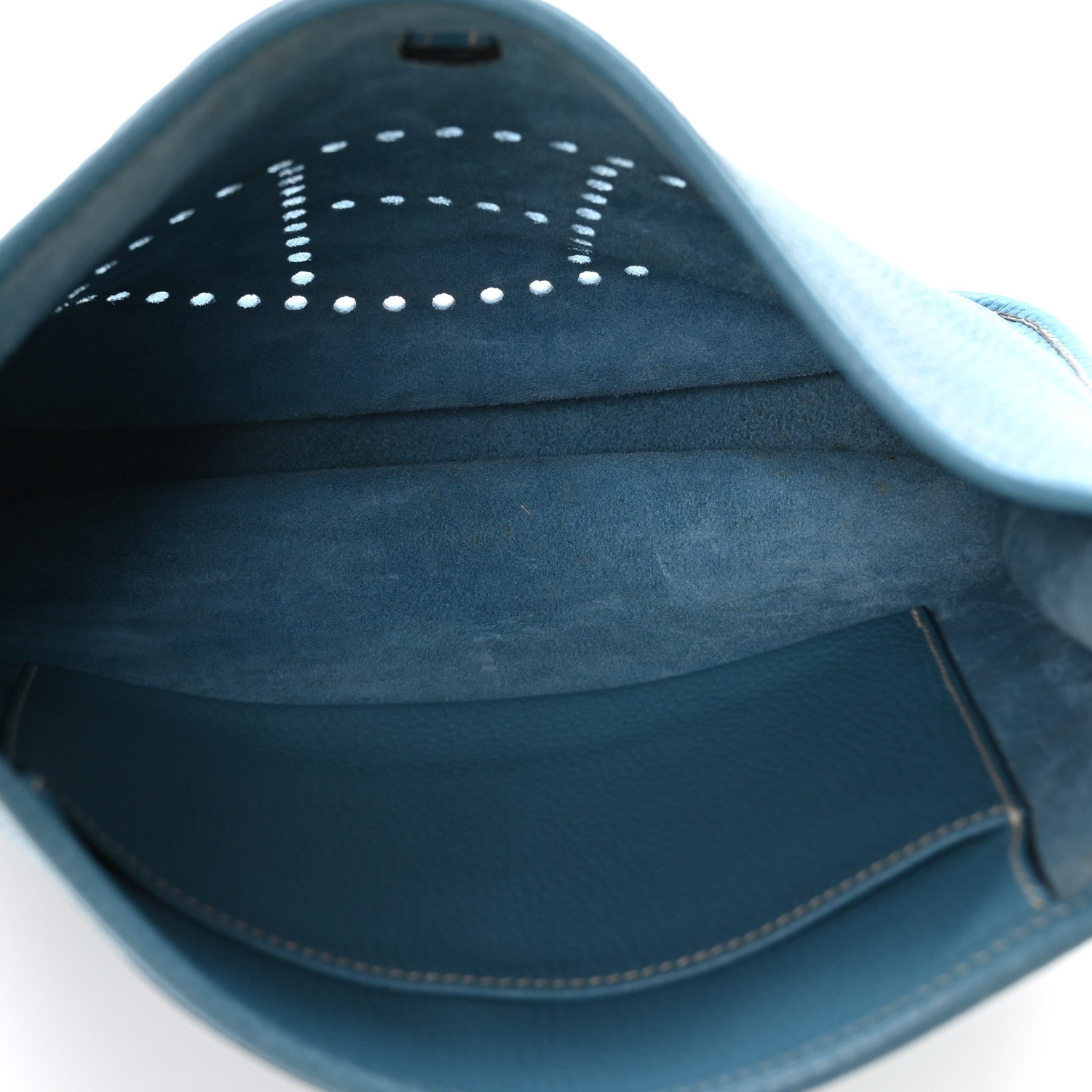 Hermes Taurillon Clemence Evelyne GM Blue Jean 5 of 10