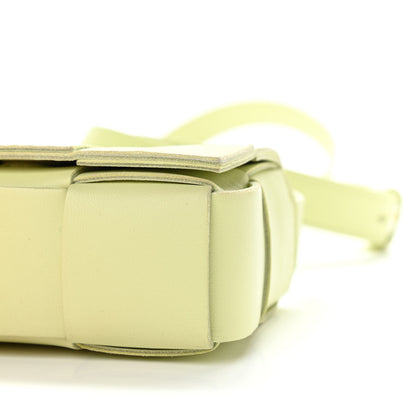 Bottega Veneta Lambskin Maxi Intrecciato Extra Mini Cassette Crossbody Bag Lemon Washed 9 of 9