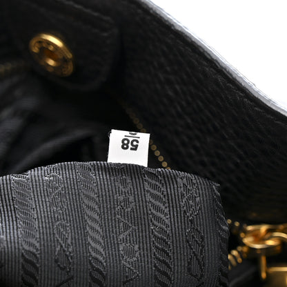 Prada Vitello Daino Tote Black 7 of 14