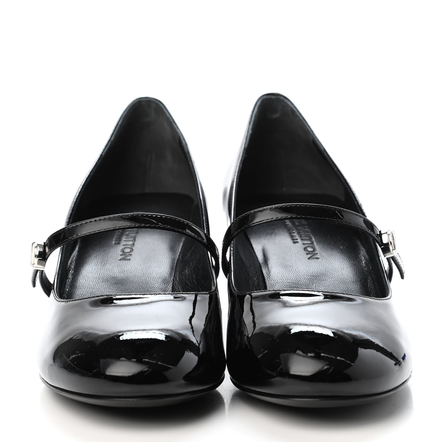 Louis Vuitton Patent Uniformes Silhouette 40mm Pumps 37 Black 2 of 4