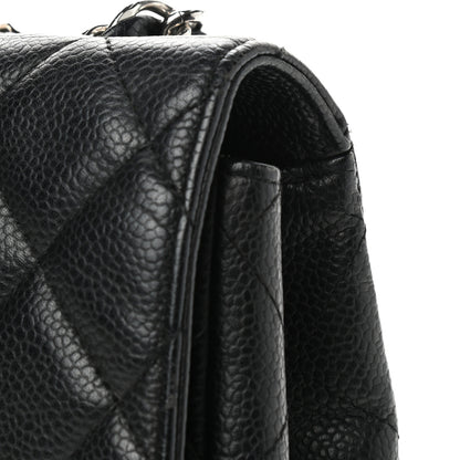 Chanel Caviar Quilted Jumbo Single Flap Black 9 of 10