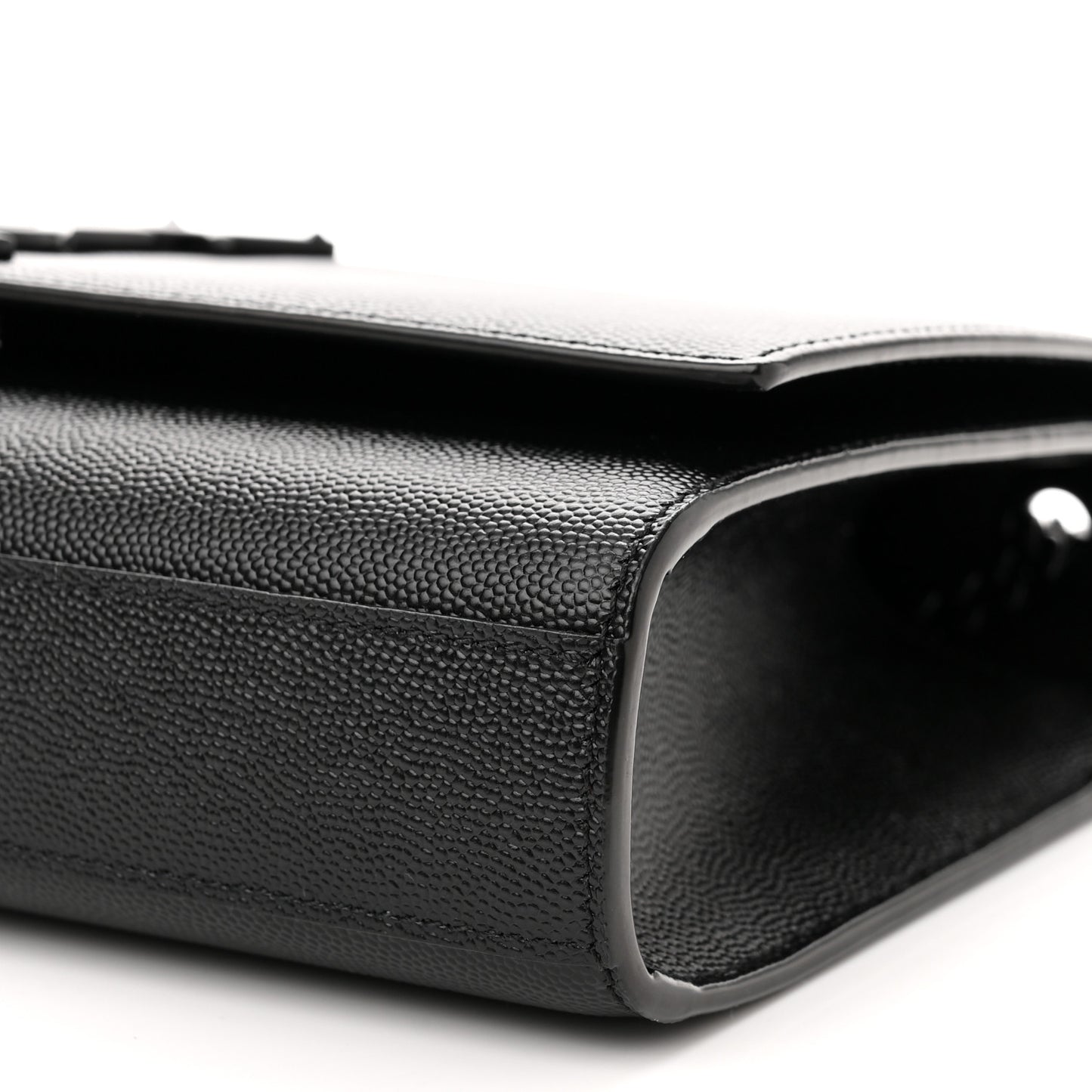 Grain De Poudre Medium Classic Monogram Monochrome Kate Satchel Black