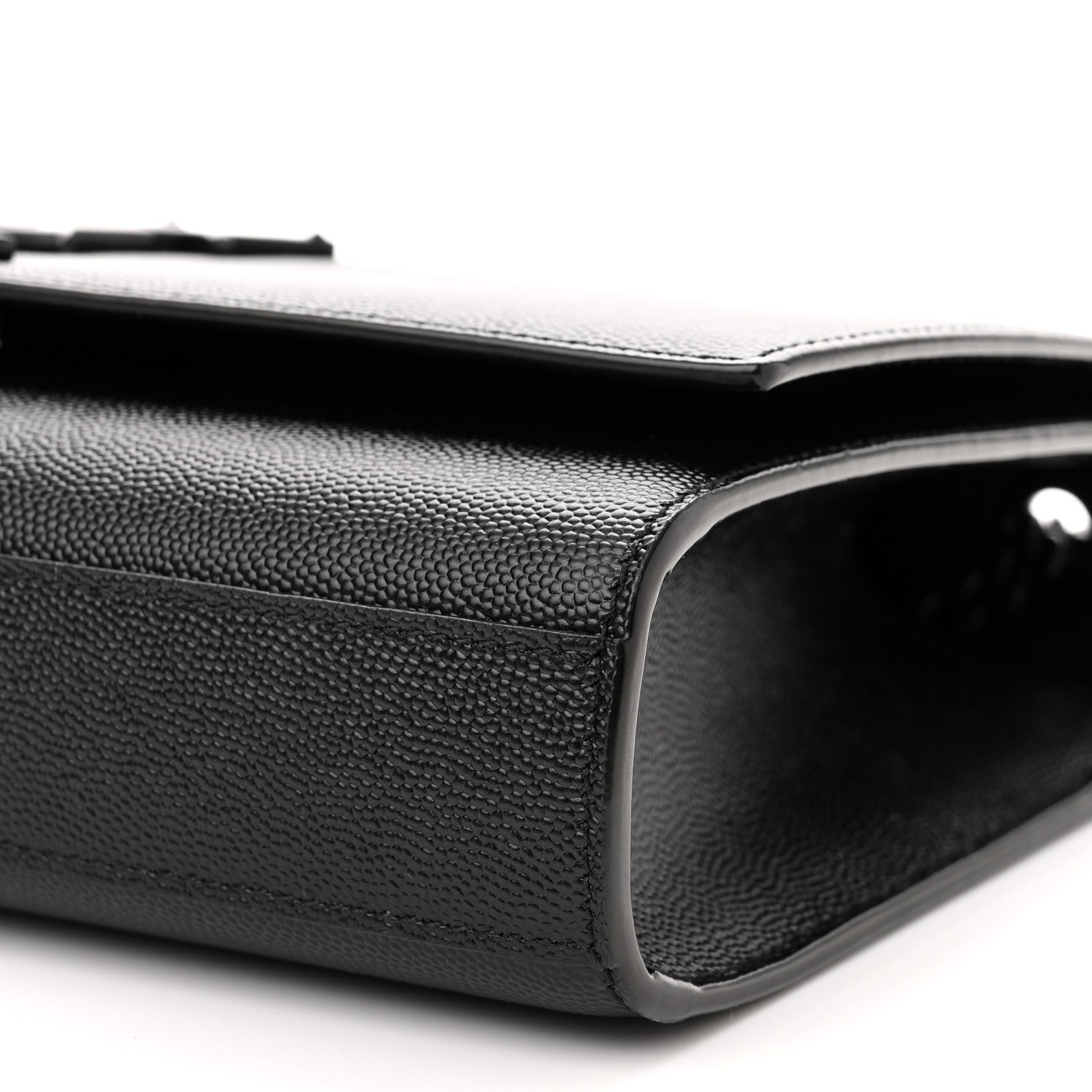 Saint Laurent Grain De Poudre Medium Classic Monogram Monochrome Kate Satchel Black 10 of 11