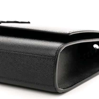 Saint Laurent Grain De Poudre Medium Classic Monogram Monochrome Kate Satchel Black 10 of 11