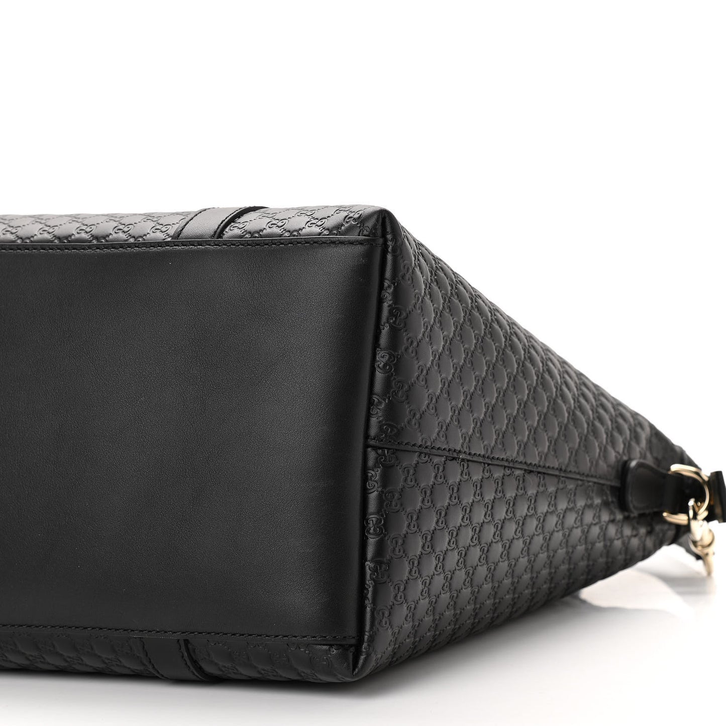 Soft Microguccissima Large Dome Satchel Black